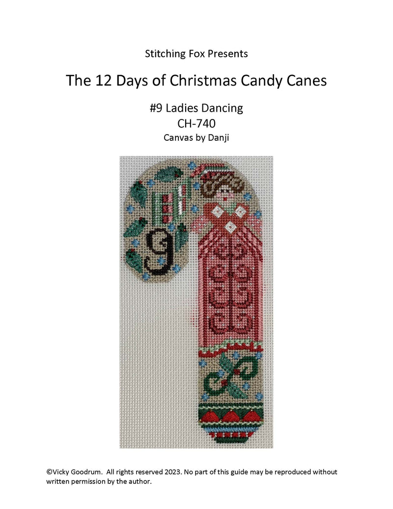 Stitch Guides for Candy Canes · 12 Days of Christmas