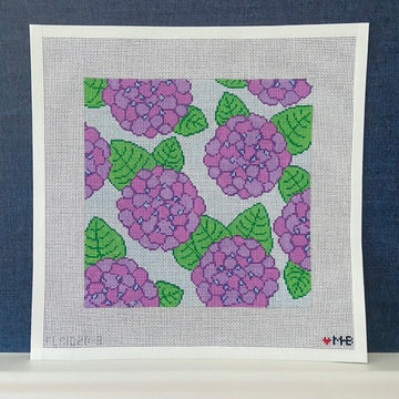 Hydrangeas Purple 10X10