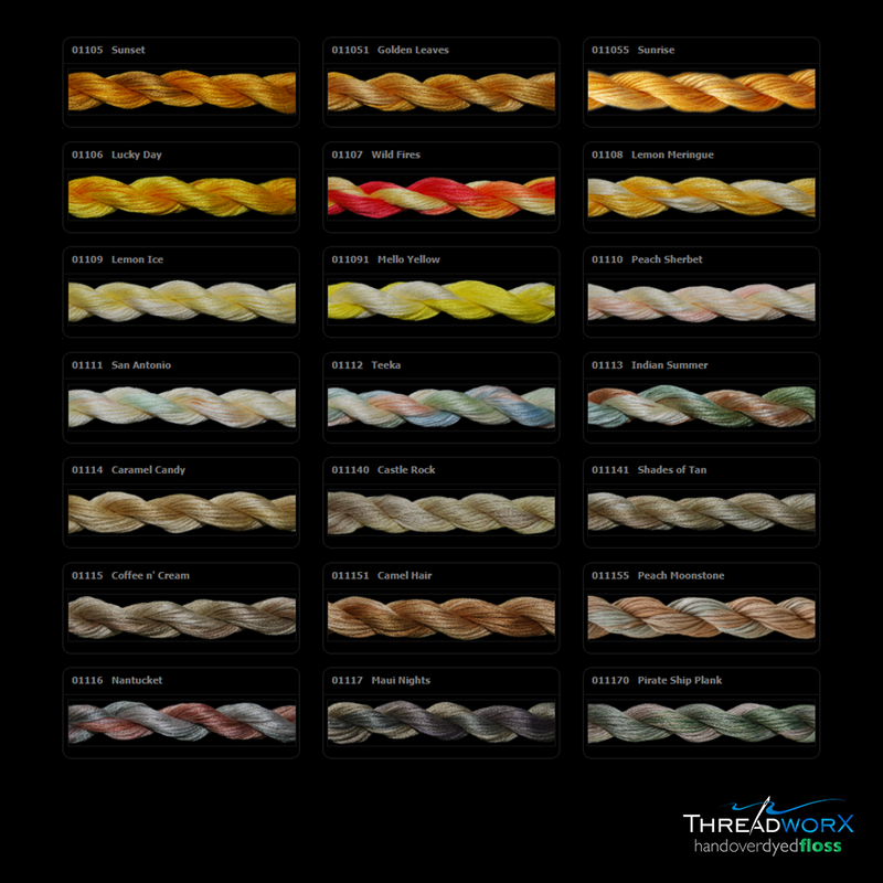 Overdyed DMC Floss · 109s - 112s by Threadworx