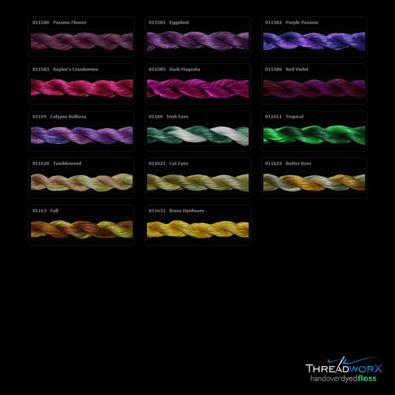 Overdyed DMC Floss · 109s - 112s by Threadworx