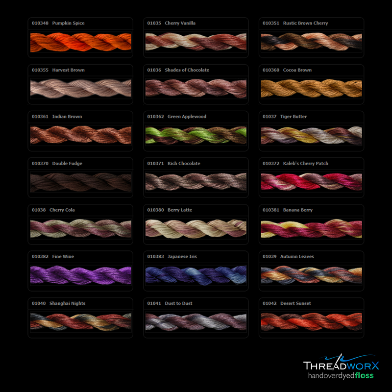 Overdyed DMC Floss · 109s - 112s by Threadworx