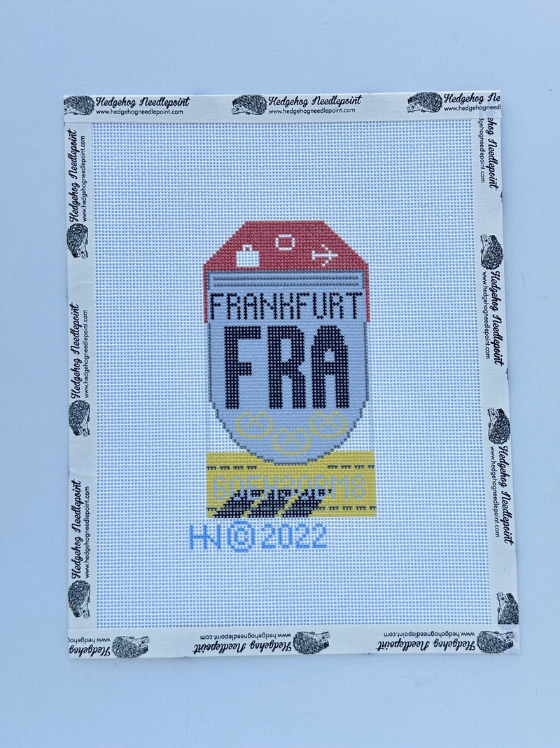 Retro Travel Tag · Frankfurt
