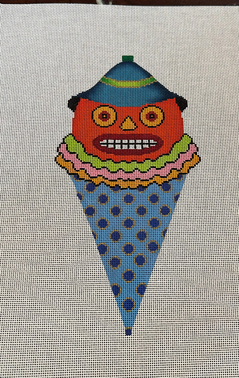 Halloween Cone - Jack O Lantern