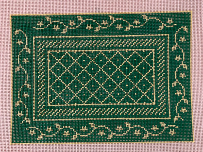 N's Bee Needle Case - Green and Cream