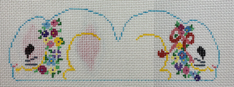 2-Sided Bunny - Floral (13 mesh)