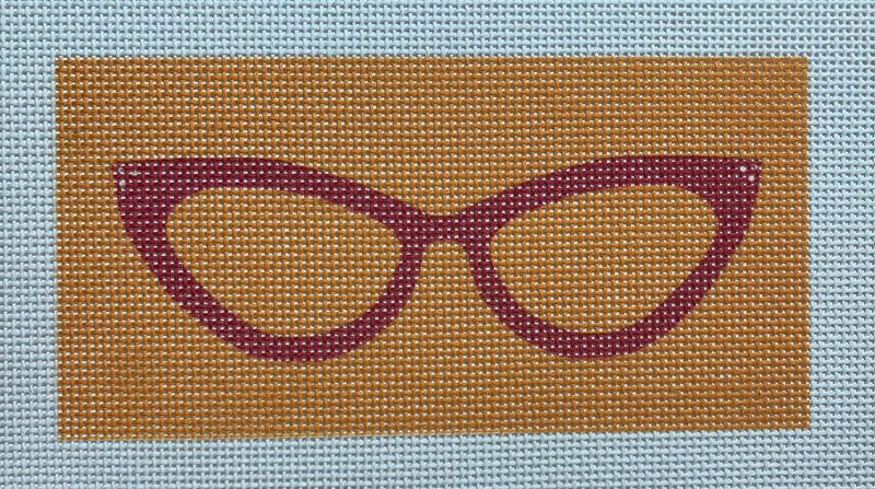 Cat Eyes Glasses - Orange & Pink (13 mesh)