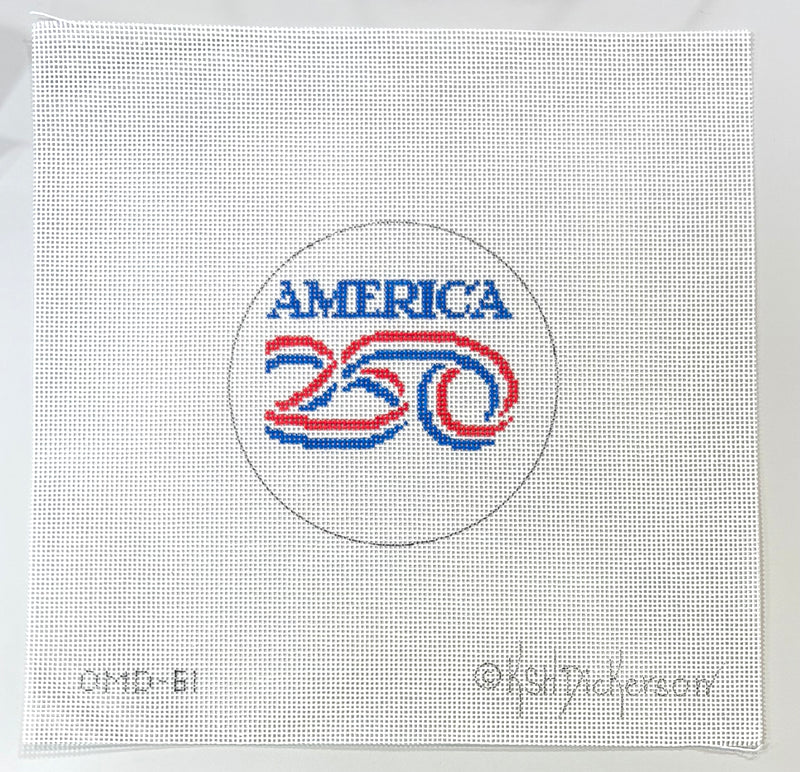 America 250 Domed Ornament with Confetti