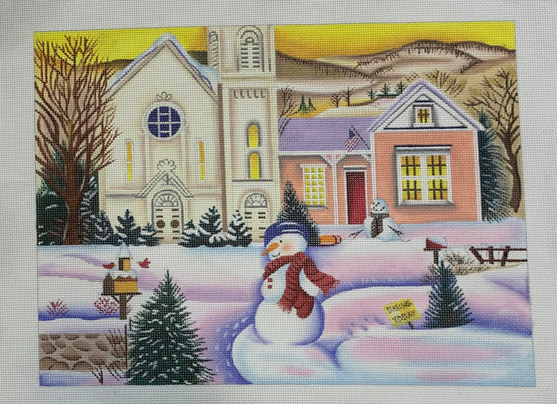 Snowy Church Scene (Judith Cheng)