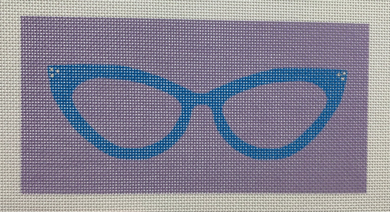 Cat Eyes Glasses - Purple & Blue (18 mesh)