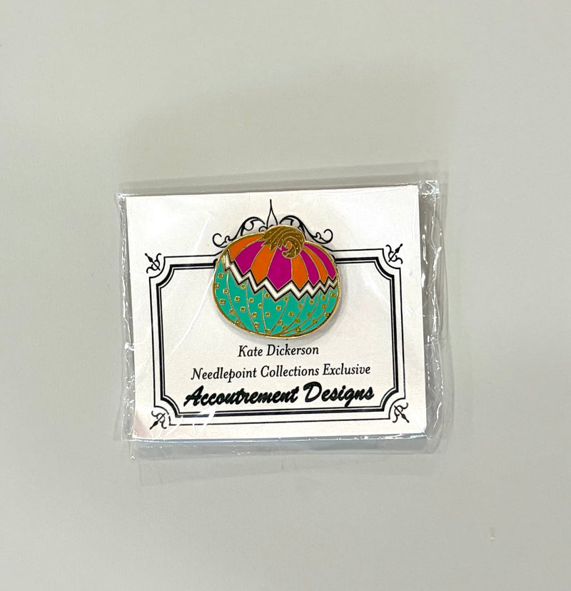 Whimsical Pumpkin Needleminder - Pink, Orange, Turquoise