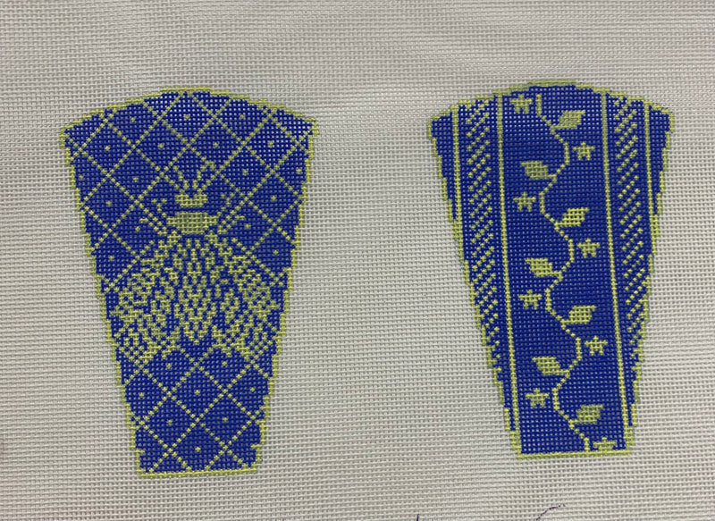 N's Bee Scissor Case - Cobalt Blue & Cream