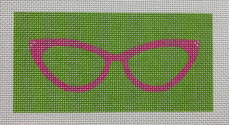 Cat Eyes Glasses - Green & Pink (13 mesh)