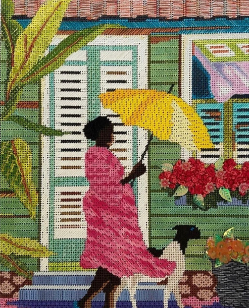 Island Lady With Goat