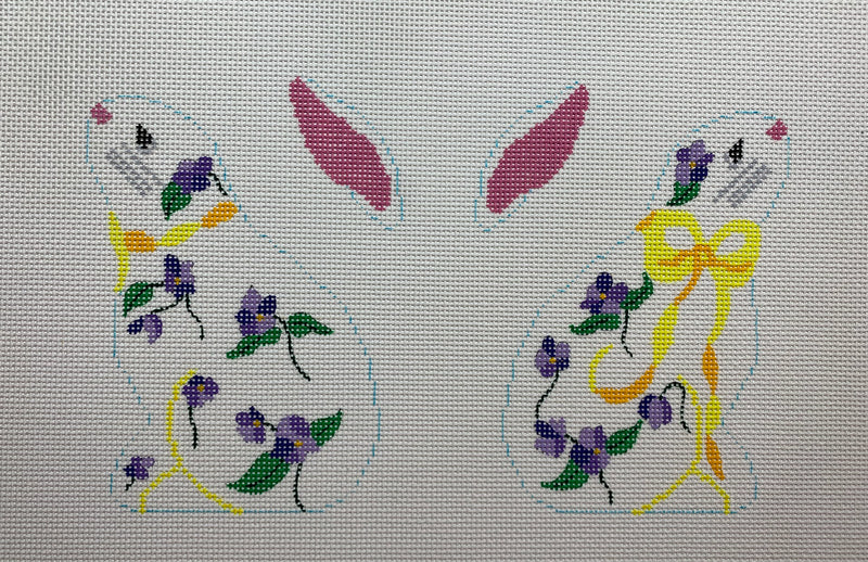 Long-Eared Bunny - Violets (13 mesh)