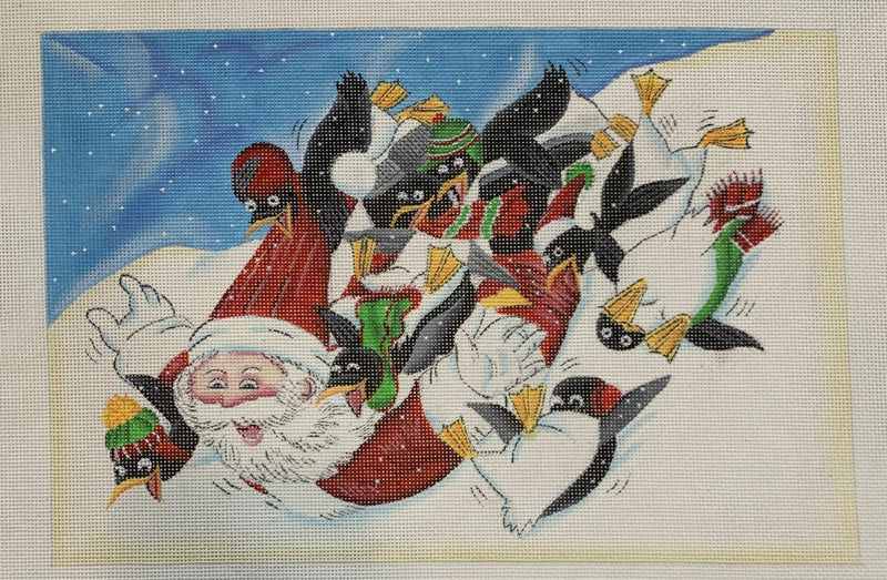 Santa and Penguins (Barber)