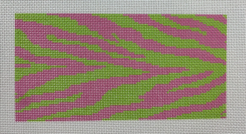 Zebra Stripes - Lime Green & Pink
