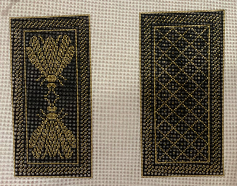 N's Bee Eyeglasses Case - Black and Gold (18 mesh)