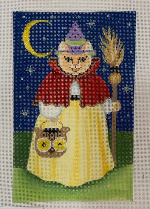 Kitten In Witch Costume