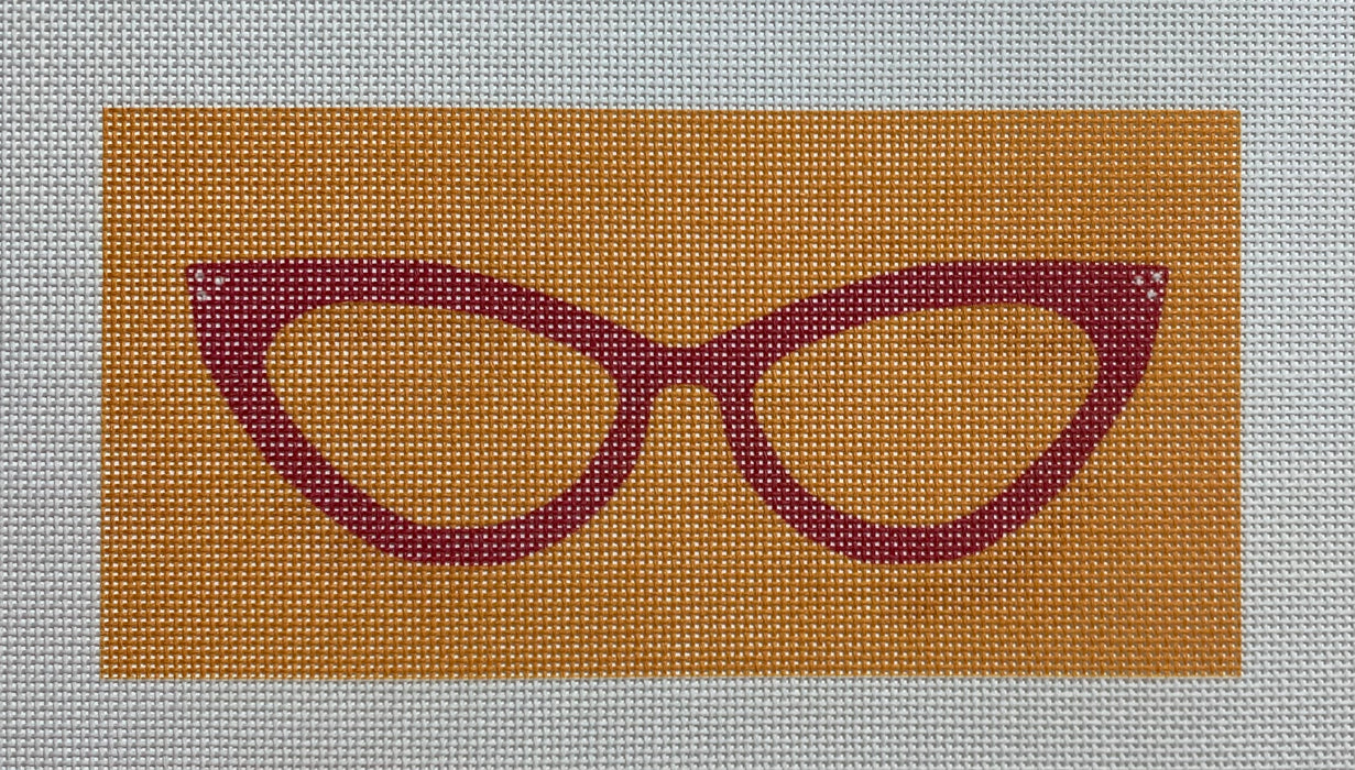 Cat Eyes Glasses - Orange & Pink (18 mesh)