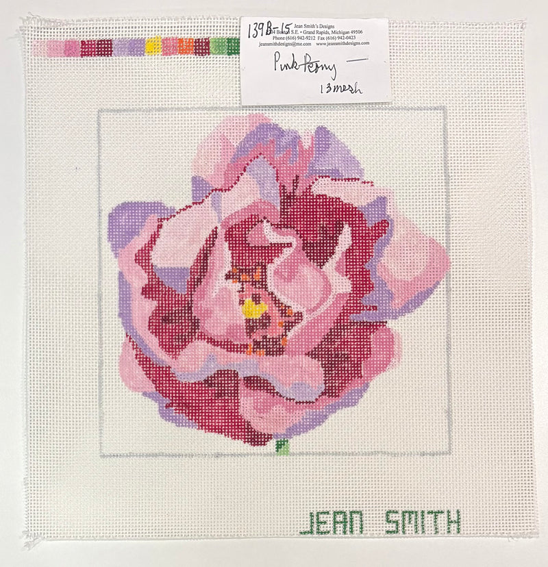 8" Simple Flowers - Pink Peony