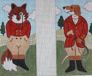 Dressed Fox and Hound Eyeglass case