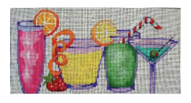 Large Mixed Cocktail Drinks Eyeglass Case