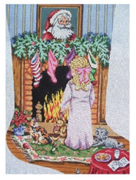 Cookies For Santa (Girl) Stocking