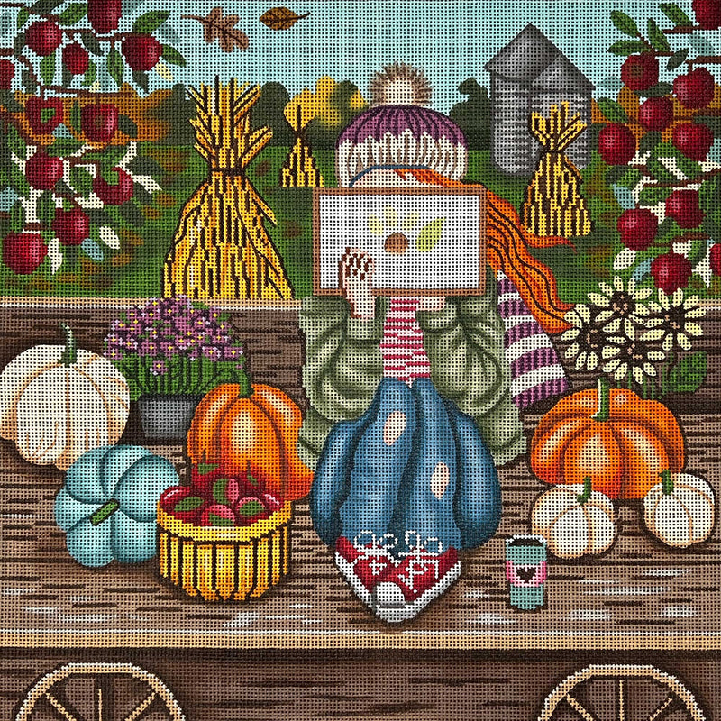 Stitching Girl - Fall