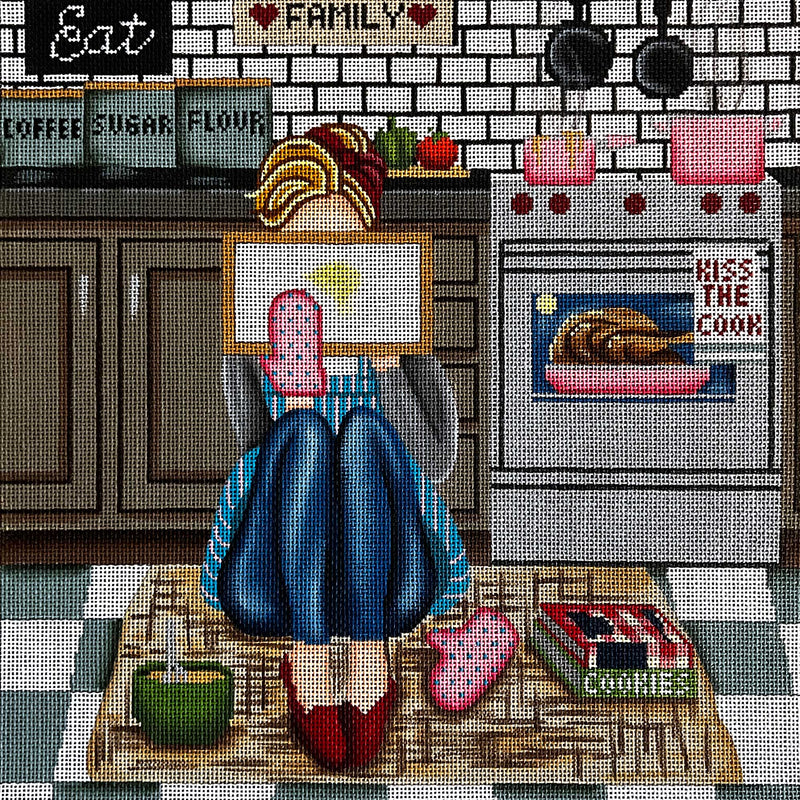 Stitching Girl - Kitchen