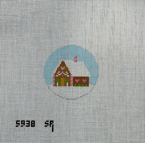 Gingerbread House, 2.5" Round