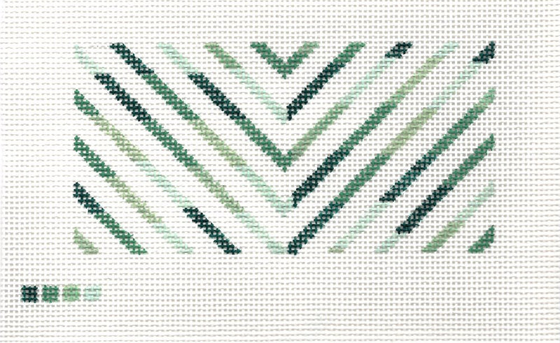 Green Chevron 3 x 6 Insert