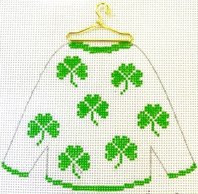 Sweater - Shamrocks with stitchguide