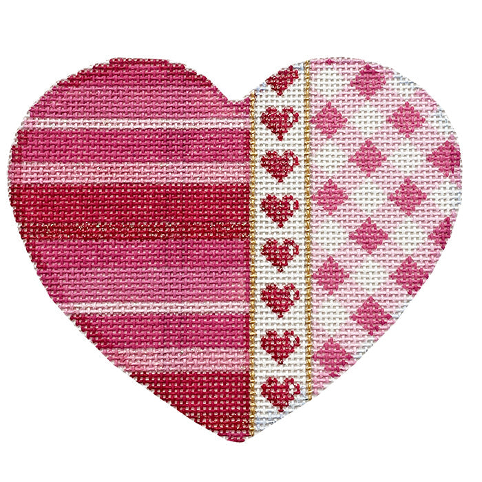Pink Ombre/Hearts/Gingham Heart