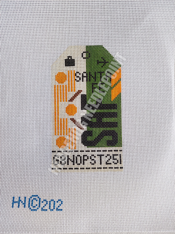 Retro Travel Tag · Santa Fe