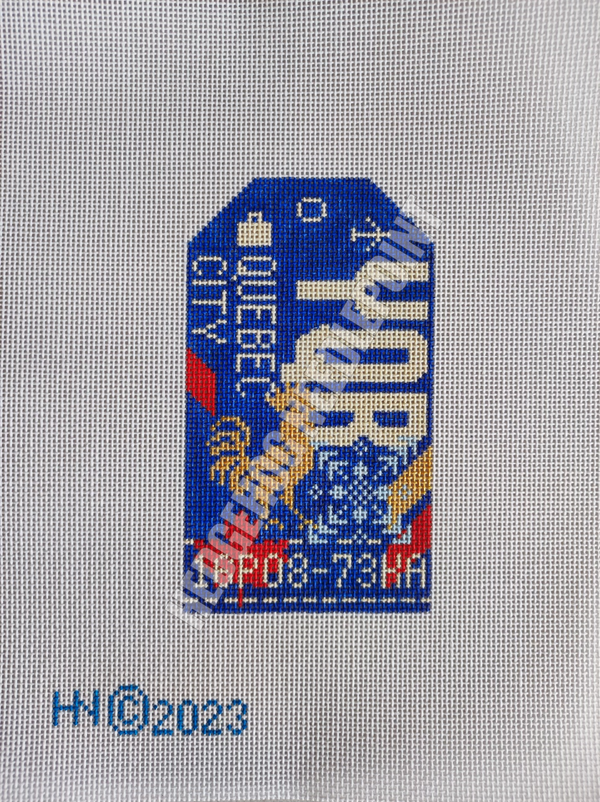 Retro Travel Tag · Quebec City