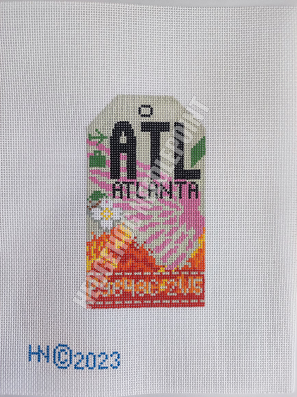 Retro Travel Tag · Atlanta