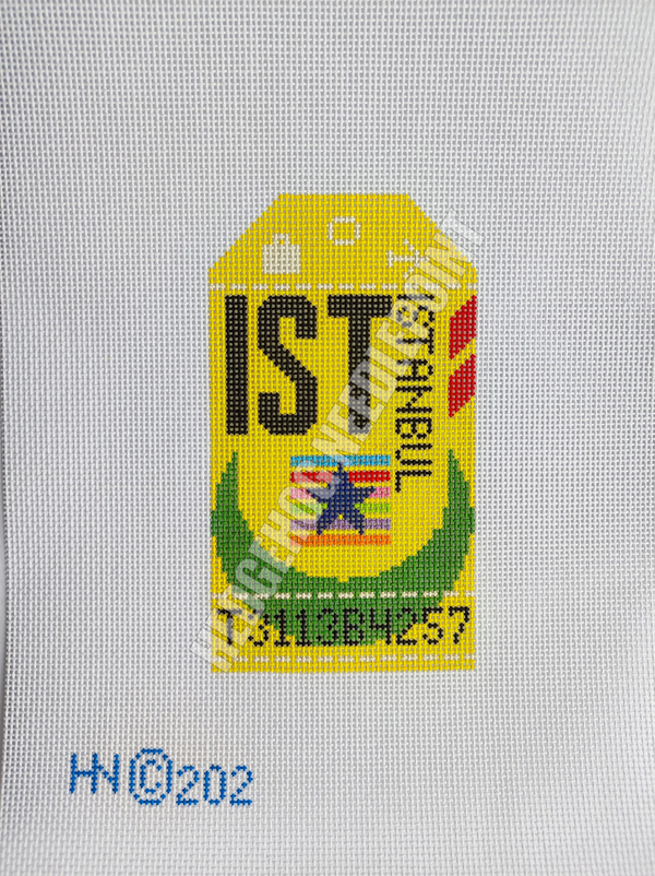 Retro Travel Tag · Istanbul