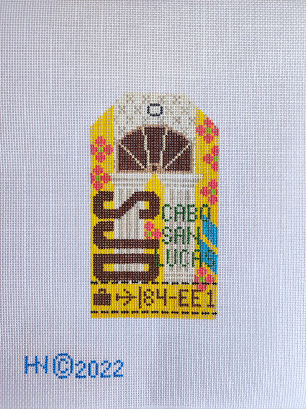 Retro Travel Tag · Cabo San Lucas