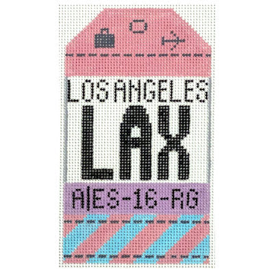 Retro Travel Tag · Los Angeles