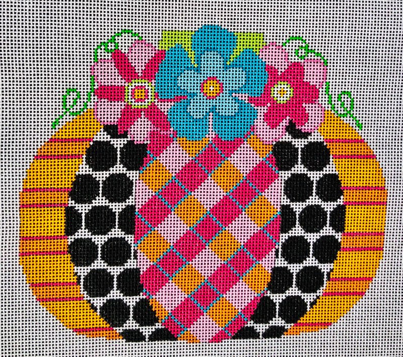 Pumpkin Flower Patch - Plaid