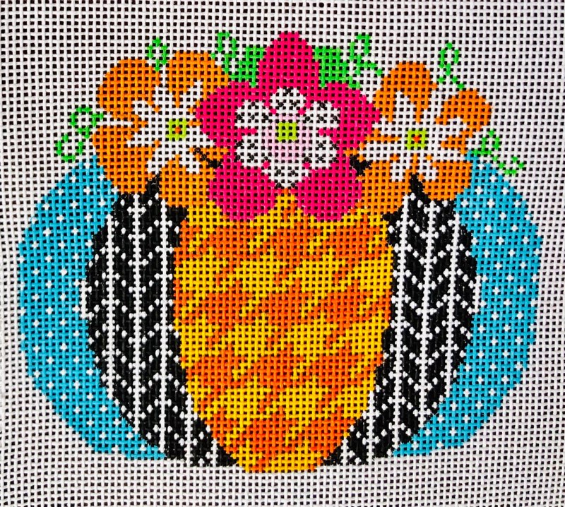 Pumpkin Flower Patch Mini - Houndstooth