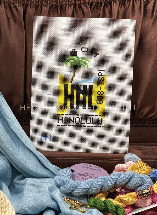 Retro Travel Tag · Honolulu