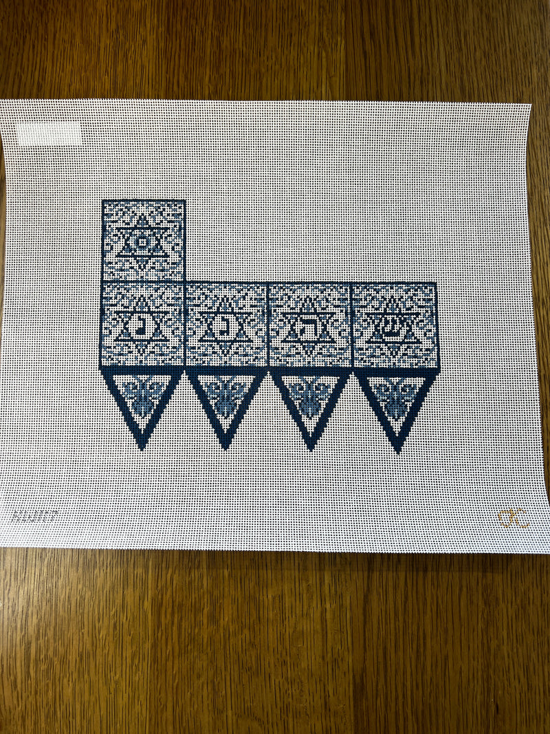 Kate Woodward ·  Transferware Dreidel