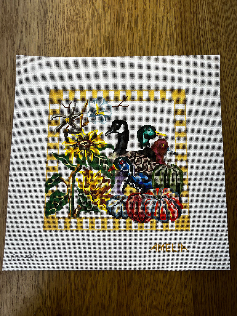 Amelia Bond ·  Fall Flower Pillow