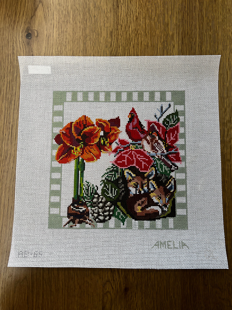 Amelia Bond ·  Winter Flower Pillow