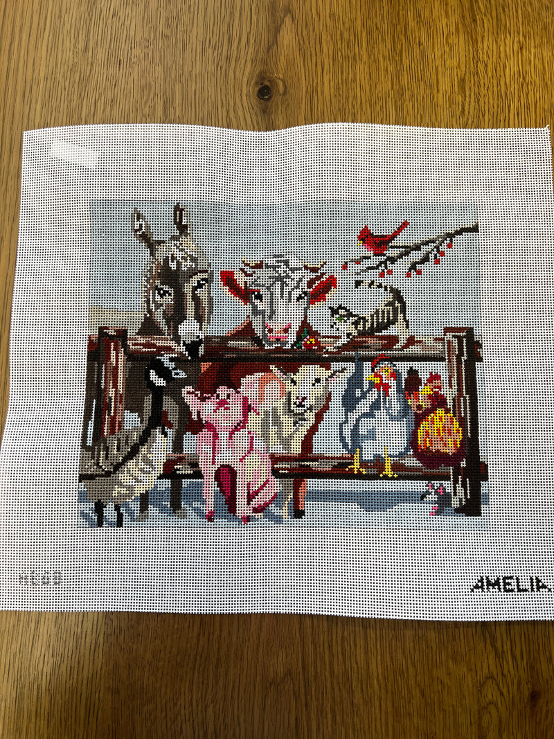 Amelia Bond ·  Barnyard Pillow