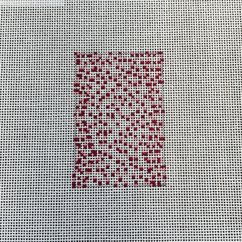 Kate Woodward ·  French Dots Luggage Tag Pink