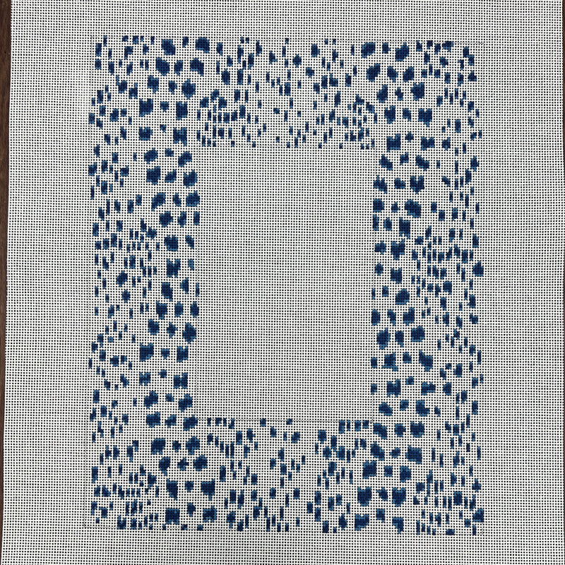 Kate Woodward ·  French Dots Picture Frame-Navy (13 mesh)