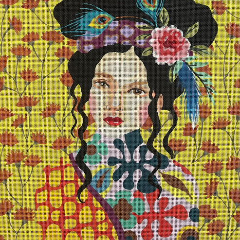 Lady W Lime Green Bkgd