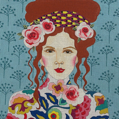 Lady W Light Blue Bkgd